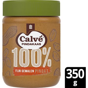 Foto van Calve pindakaas 100% fijngemalen pinda's 350g bij jumbo