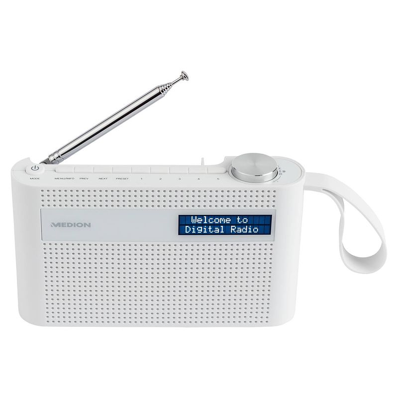 Foto van Medion life p66007 dab+ radio dab+/fm bluetooth 5.0 geïntegreerde batterij 3 w (rms)