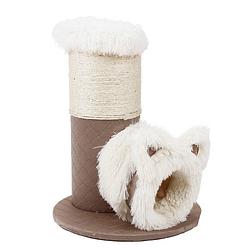 Foto van Nobleza katten krabpaal 40izv - kattenhuis - 45 x 45 x 54 cm - beige