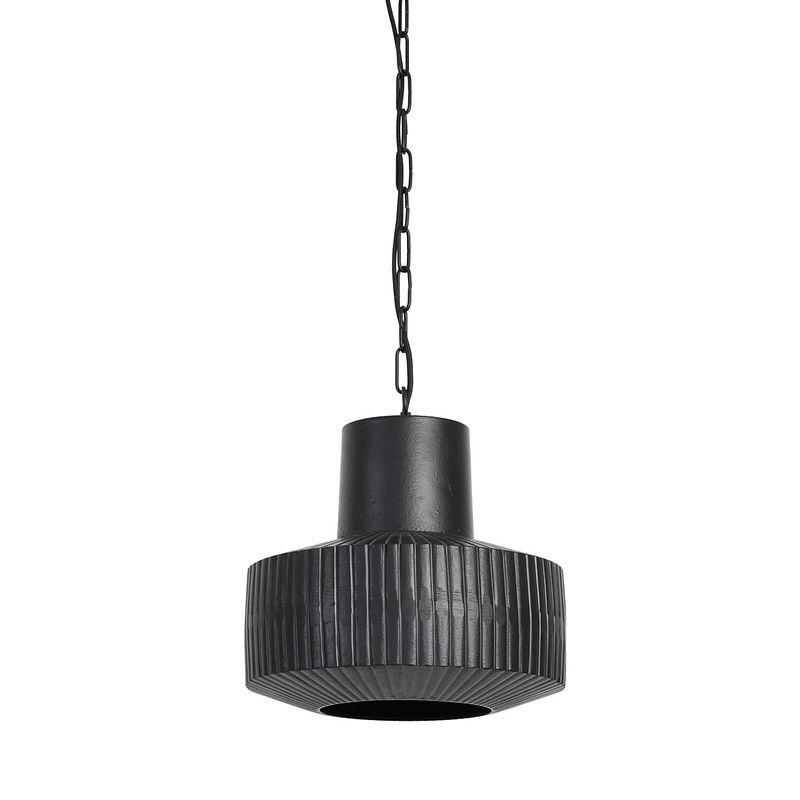 Foto van Light & living - hanglamp demsey - 30x30x30 - zwart