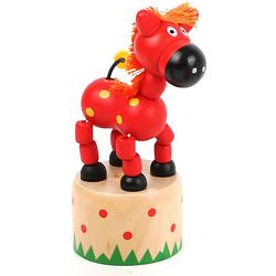 Foto van Small foot drukfiguur paard rood 4,5 x 4,5 cm