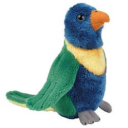 Foto van Pluche knuffel dieren lori parkiet vogel van 15 cm - vogel knuffels