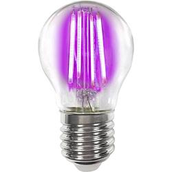 Foto van Lightme lm85317 led-lamp energielabel f (a - g) e27 kogel 4 w roze (ø x l) 45 mm x 77 mm filament / retro-led 1 stuk(s)