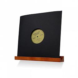 Foto van Vinyl lp platen display - fotoplankje - wandplank - fotolijstplank - bruin