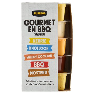 Foto van Jumbo gourmet en bbq sauzen 5 x 80ml