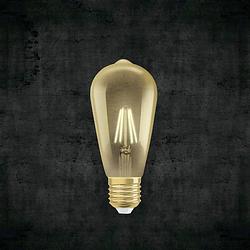 Foto van Osram 4052899962095 led-lamp energielabel f (a - g) e27 ballon 4 w = 32 w goud (ø x l) 64 mm x 143 mm filament / retro-led 1 stuk(s)