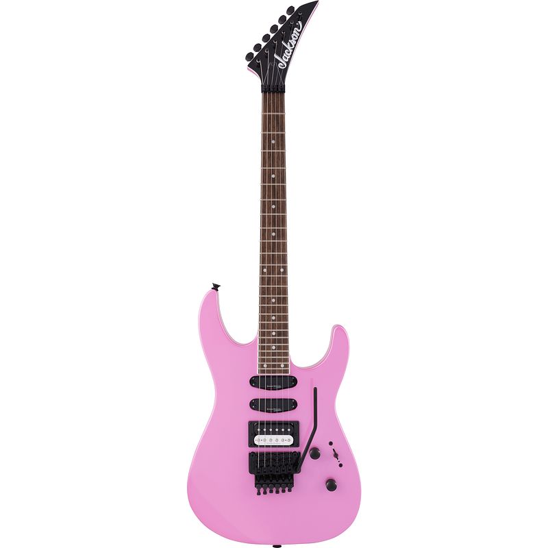 Foto van Jackson x series soloist sl1x platinum pink elektrische gitaar met floyd rose