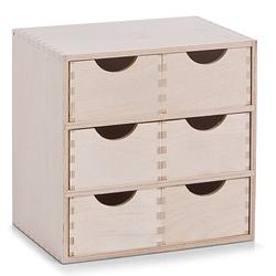 Foto van Zeller - drawer cabinet, 6 drawers, birch