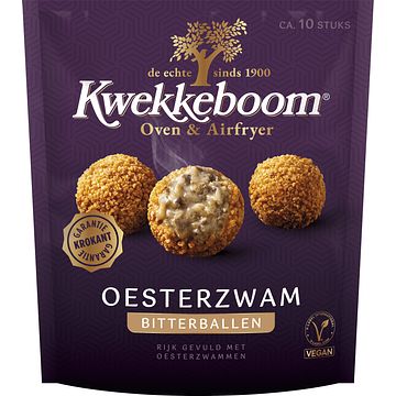 Foto van Kwekkeboom oven & airfryer oesterzwam bitterballen 250g bij jumbo