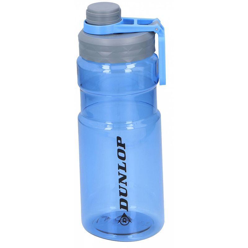 Foto van Dunlop drinkfles 1,1 liter polyetheen 24,5 cm grijs/blauw