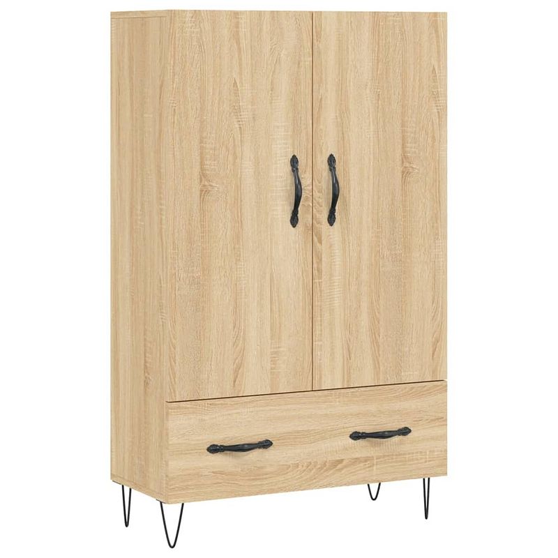 Foto van Vidaxl hoge kast 69,5x31x115 cm bewerkt hout sonoma eikenkleurig