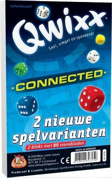 Foto van White goblin games uitbreidingsset qwixx connected