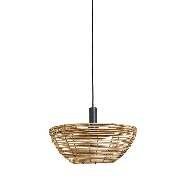 Foto van Light & living - hanglamp milan - 50x50x20 - bruin