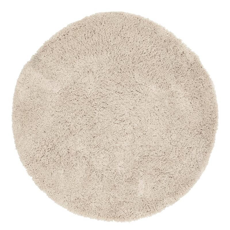 Foto van Must living carpet celeste round small,ø150 cm, beige, 100% polyester