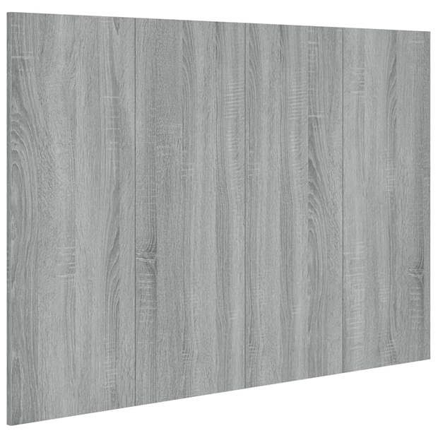 Foto van Vidaxl hoofdbord 120x1,5x80 cm bewerkt hout grijs sonoma eikenkleurig