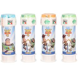 Foto van 4x disney toy story bellenblaas flesjes met bal spelletje in dop 60 ml voor kinderen - bellenblaas