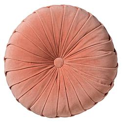 Foto van Dutch decor kaja - sierkussen rond velvet muted clay 40 cm - roze - roze