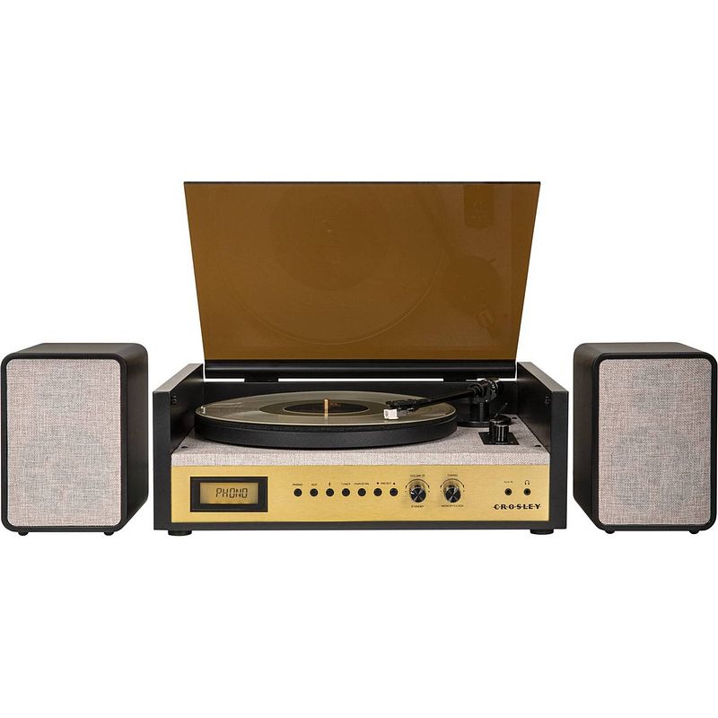 Foto van Crosley - coda - platenspeler - zwart - bluetooth