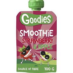 Foto van Goodies knijpfruit smoothie aardbei & appel 100g aanbieding bij jumbo | 2 + 1 gratis