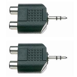 Foto van Stagg ac-2cfjmsh verloop 2x rca (f) - mini-jack (m) (set van 2)