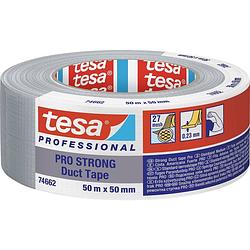 Foto van Tesa duct tape pro-strong 74662-00003-00 reparatietape grijs (l x b) 50 m x 50 mm 1 stuk(s)