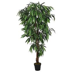 Foto van Vidaxl kunstplant mangoboom 450 bladeren 120 cm groen