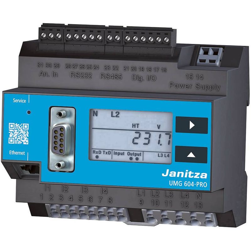 Foto van Janitza umg 604-pro 230v power quality analyzer