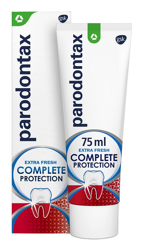 Foto van Parodontax complete protection extra fresh dagelijkse tandpasta tegen bloedend tandvlees 75ml bij jumbo