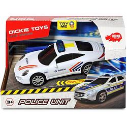 Foto van Dickie toys auto belgische politie jongens 15 cm wit 1:32