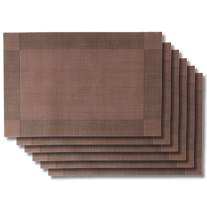 Foto van Jay hill placemats - bruin - 45 x 31 cm - 6 stuks