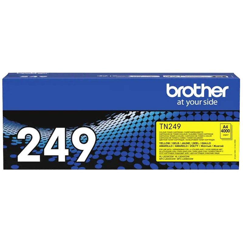 Foto van Brother tonercassette tn-249y tn249y origineel geel 4000 bladzijden