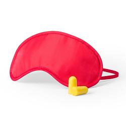 Foto van Slaapmasker rood met oordoppen - slaapmaskers