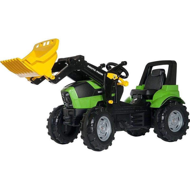 Foto van Rolly toys traptractor rollyfarmtrac deutz-fahr 7250 groen/zwart