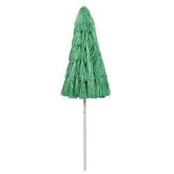 Foto van The living store hawaï parasol groen - 215 cm hoogte - 240 cm booglengte - uv-bestendig