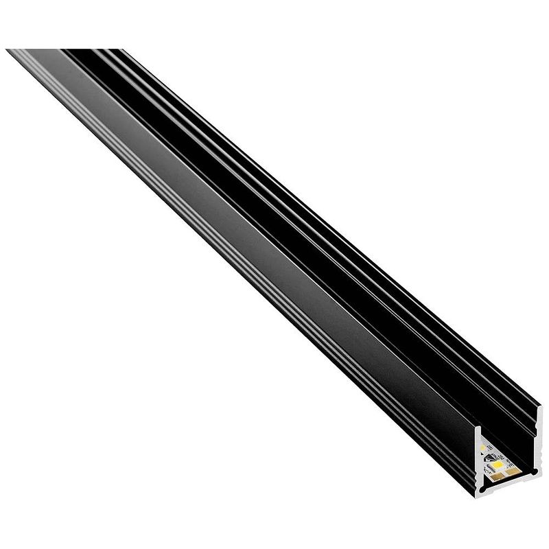 Foto van Barthelme 62399101_9005 led-profiel aluminium (l x b x h) 1000 x 18.4 x 19.7 mm 1 m