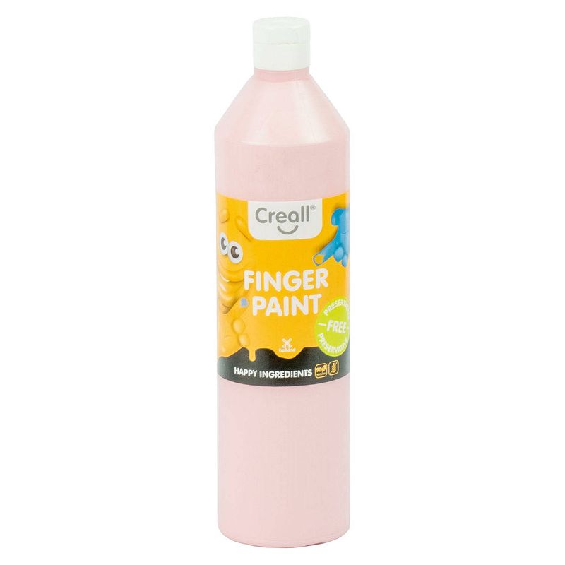 Foto van Creall vingerverf conserveringsvrij roze, 750ml