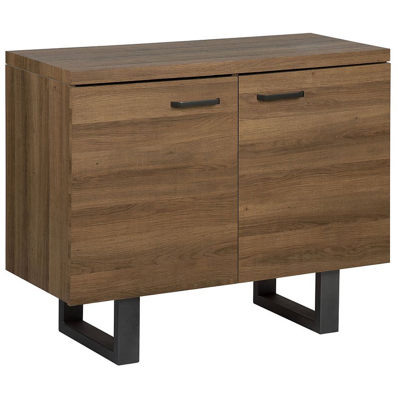 Foto van Beliani timber - sideboard-donkere houtkleur-mdf