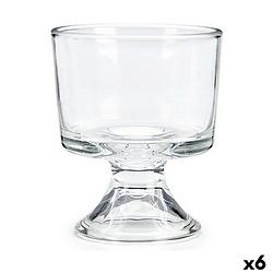 Foto van Glas voor ijs en milkshakes transparant glas 6 stuks (290 ml)