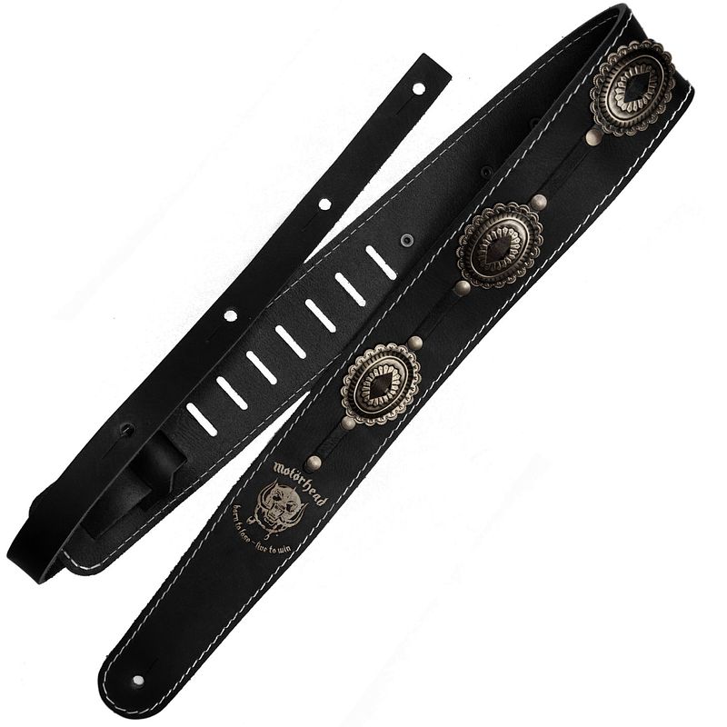 Foto van Richter 1565 motörhead concho guitar strap black / old silver