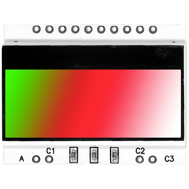 Foto van Display elektronik achtergrond verlichting groen/rood, wit