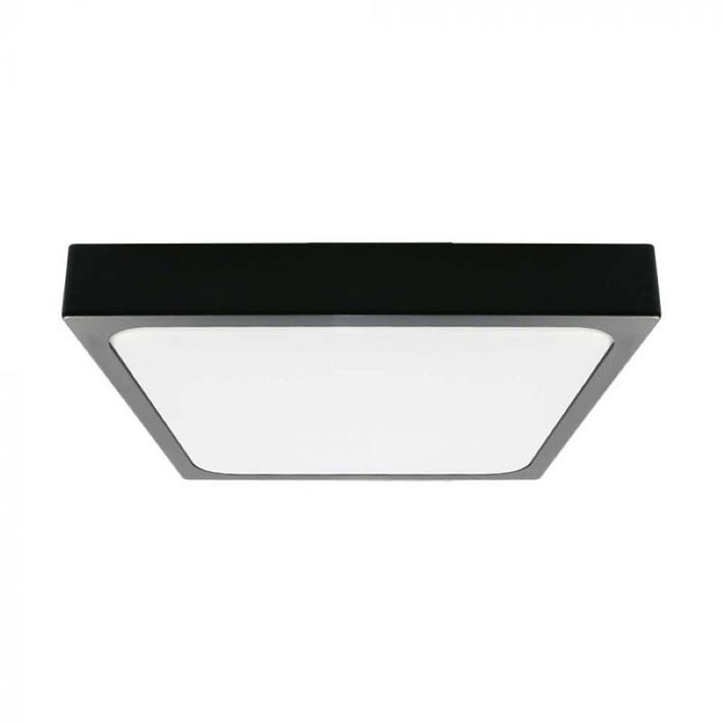 Foto van V-tac vt-8630s led plafondlamp met bewegingssensor - 30w - zwart -