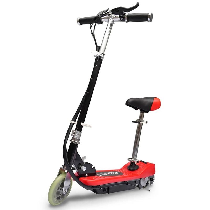 Foto van Vidaxl step elektrisch met zitje 120 w rood