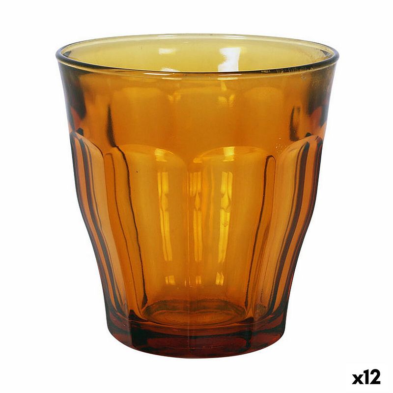 Foto van Glazenset duralex picardie amber 6 onderdelen 250 ml (12 stuks)