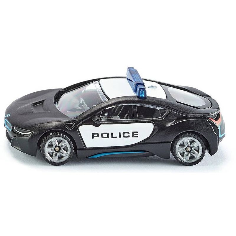 Foto van Siku bmw i8 us-police politieauto 8 cm staal zwart/wit (1533)