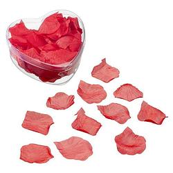 Foto van 100x rozenblaadjes rood voor valentijn of bruiloft - rozenblaadjes / strooihartjes