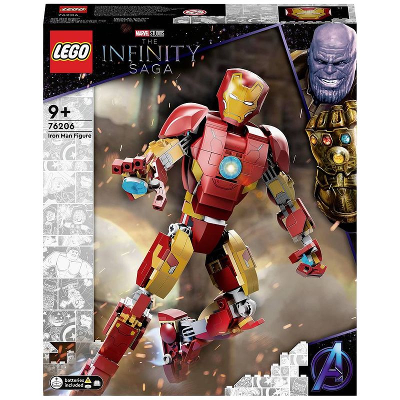 Foto van Lego iron man figuur