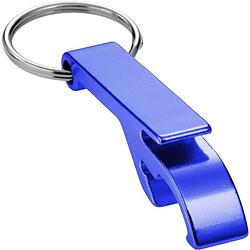 Foto van 6x flesopener sleutelhanger blauw - sleutelhangers