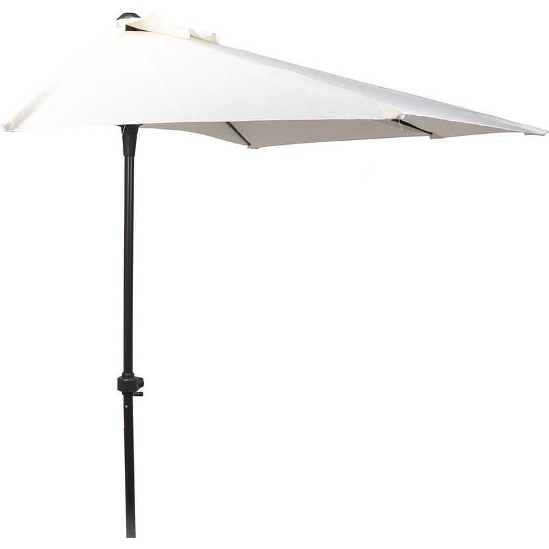 Foto van Relaxwonen - balkon parasol - half rond - 250cm - wit