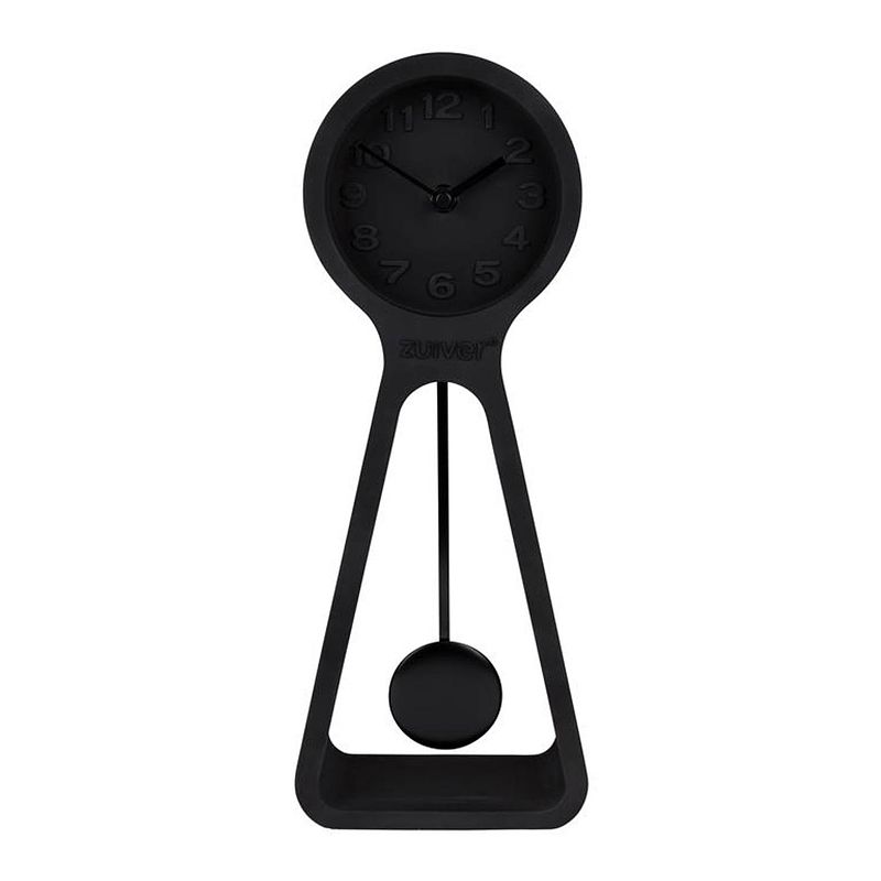 Foto van Zuiver - clock pendulum time all black