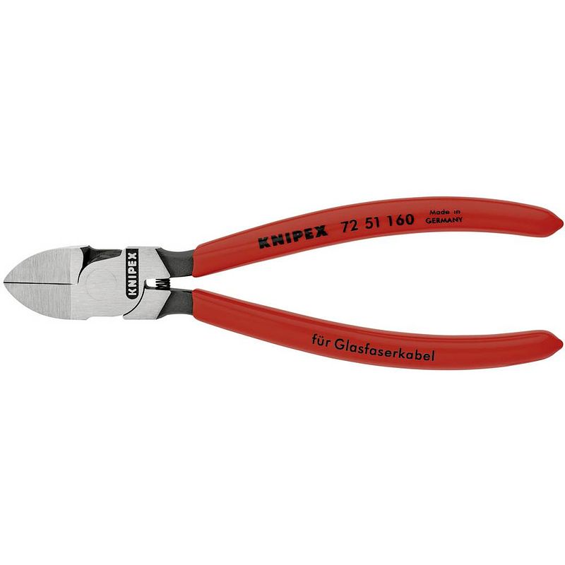 Foto van Knipex 72 51 160 werkplaats zijkniptang zonder facet 160 mm